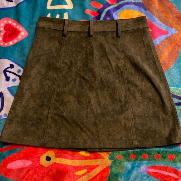 She + Sky Green A-Line Mini Skirt Casual - Picture 3 of 4
